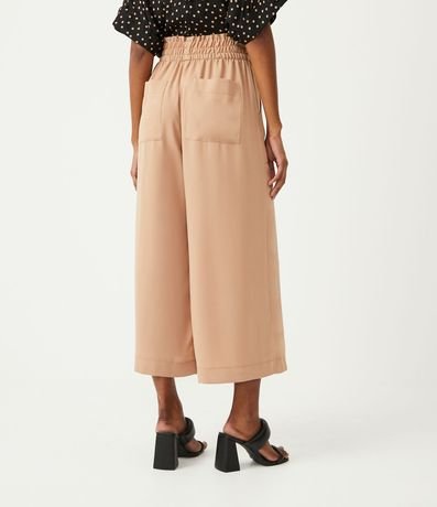 Pantalón Pantacourt con Cintura Elástica y Bolsillos Cuadrados 3
