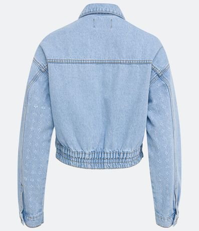 Campera Cropped de Jean con Textura 7