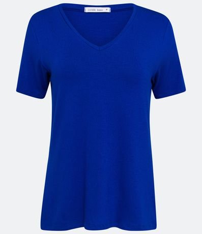 Blusa Básica en Viscosa con Escote V 6