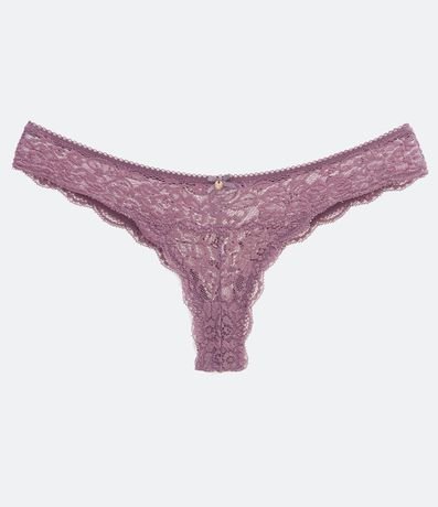 Bombacha Bikini Hilo en Encaje Floral con Cintura Elástica 6