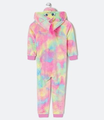 Pijama Jumper Infantil en Fleece Unicórnio Tie Dye - Talle 2 a 14 años 2