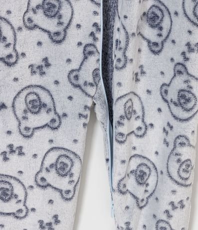 Pijama Jumper Infantil en Fleece Estampado Osito - Talle 1 a 4 años 4