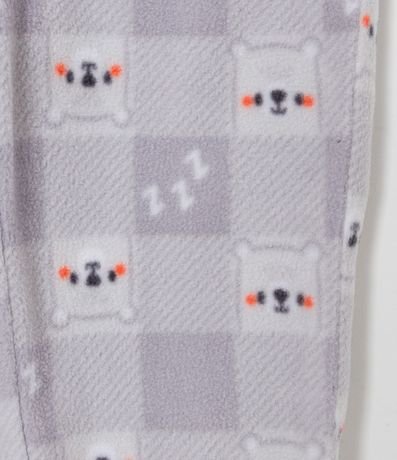 Pijama Largo Infantil en Fleece con Bordado de Osito - Talle 1 a 4 años 4