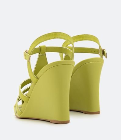 Sandália con Tiras y Tacón Anabela 3