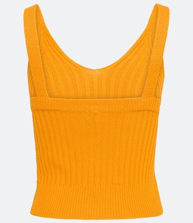 Blusa Musculosa Cropped en Viscosa Acanalada 6