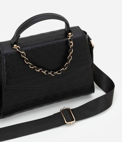 Bolso Transversal Estructurado con Correa de Cadena 8