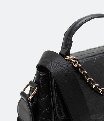 Bolso Transversal Estructurado con Correa de Cadena 4