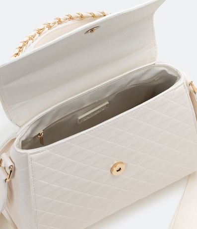 Bolso Transversal Estructurado con Correa de Cadena 4