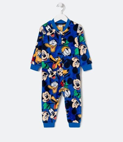 Pijama Jumper Infantil en Fleece con Estampado Mickey - Talle 1 a 4 años