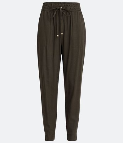 Pantalón Jogger en Viscolino con Cintura Elástica 5