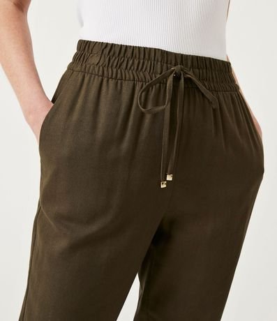 Pantalón Jogger en Viscolino con Cintura Elástica 4