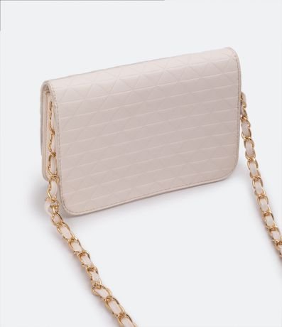 Bolso Estructurado en Capitoneada con Asas de Cadena 4