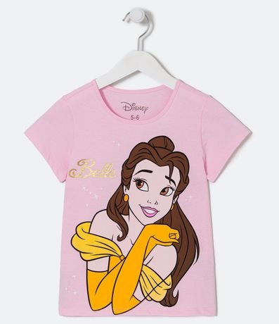 Blusa Infantil con Estampado de Princesa Bella  - Talle 3 a 10 años 1