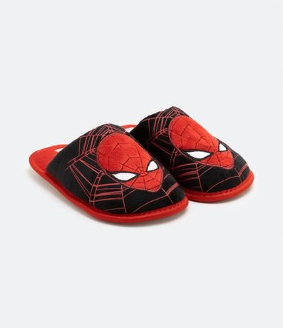 Pantufla Ojota Infantil en Fleece con Bordado Spider-Man- Talle 29/30 al 35/36 1
