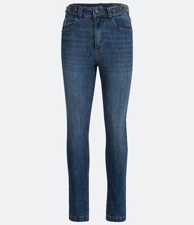 Pantalón Recto en Jeans con Cintura Média 6
