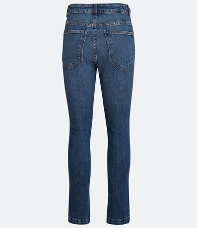 Pantalón Recto en Jeans con Cintura Média 7