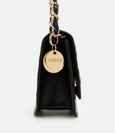 Bolso Estructurado en Capitoneada con Asas de Cadena 3