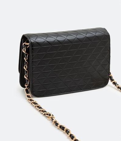 Bolso Estructurado en Capitoneada con Asas de Cadena 4