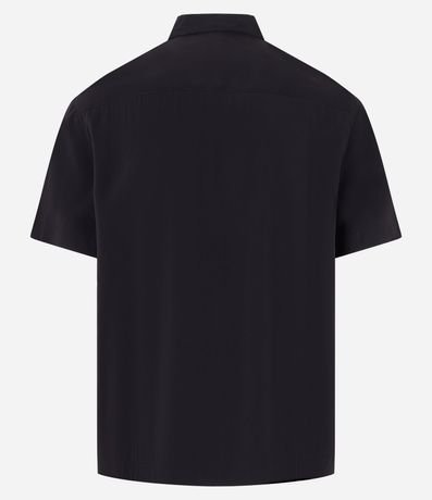 Camisa Slim en Viscosa con Botones y Manga Corta 7