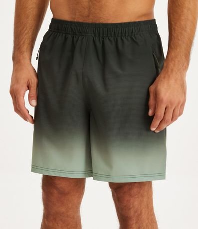 Bermuda Deportiva con Cintura Elástica y Estampado Degrade 2