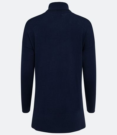 Blusa de Punto con Cuello Alto y Detalles Acanalados en la Manga 8