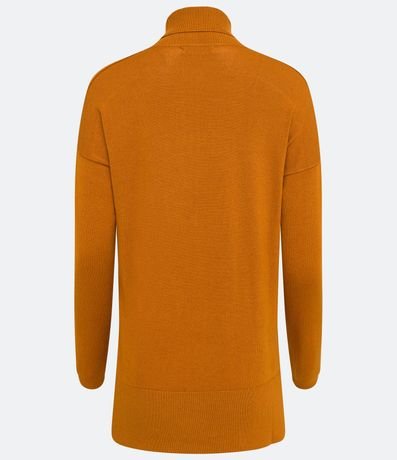 Blusa de Punto con Cuello Alto y Detalles Acanalados en la Manga 7