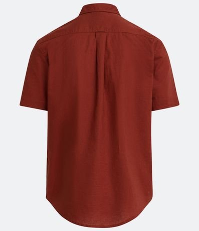 Camisa Comfort Básica en Lino con Manga Corta 2