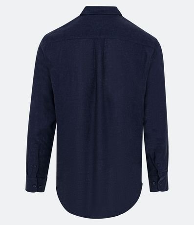 Camisa Comfort Básica en Lino Texturizado con Manga Larga 3