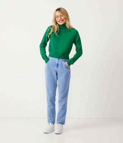 Blusa de Punto con Cuello Alto 2