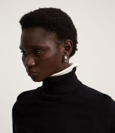 Blusa de Punto con Cuello Alto 4