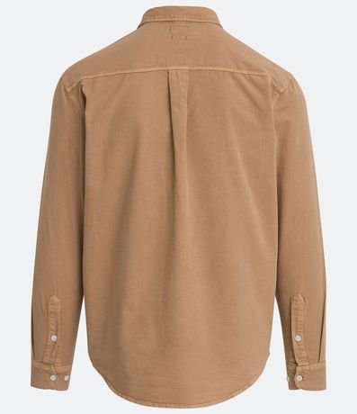 Camisa Manga Larga en Oxford con Efecto Lavado 6