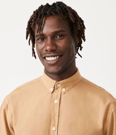 Camisa Manga Larga en Oxford con Efecto Lavado 3
