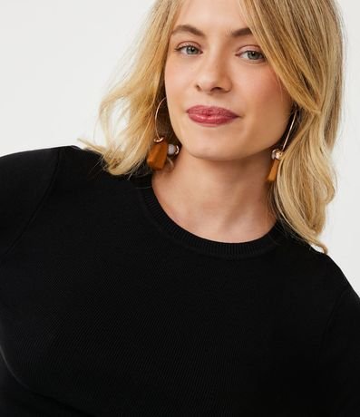 Blusa Corta Básica en Tejido de Punto 4