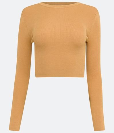 Blusa Corta Básica en Tejido de Punto 5