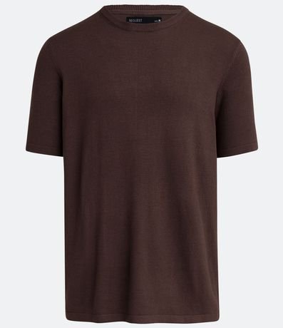 Remera Slim en Viscosa con Manga Corta 5