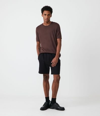 Remera Slim en Viscosa con Manga Corta 2
