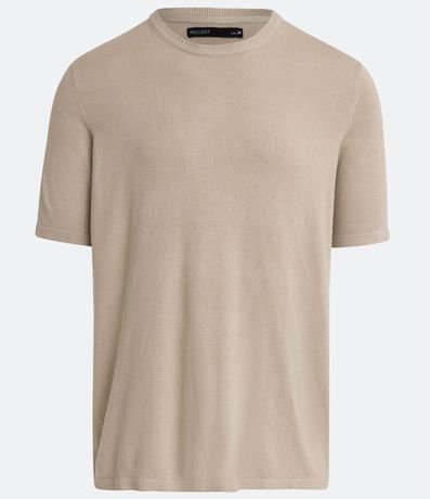 Remera Slim en Viscosa con Manga Corta 5