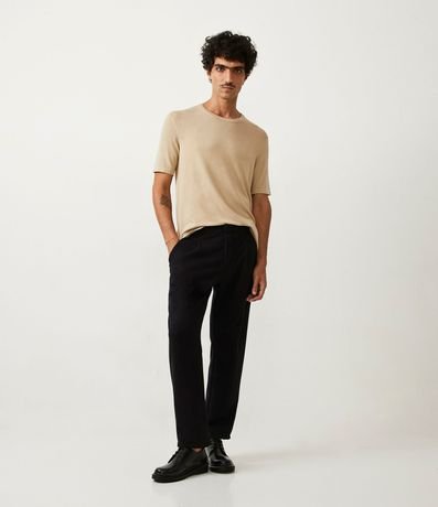 Remera Slim en Viscosa con Manga Corta 2