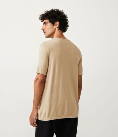 Remera Slim en Viscosa con Manga Corta 3