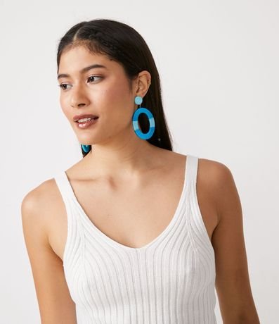 Blusa Musculosa Cropped en Viscosa Acanalada 4