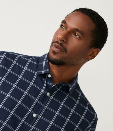 Camisa Cuadrillé Manga Larga en Franela Leviana 4