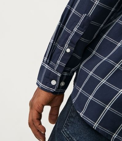 Camisa Cuadrillé Manga Larga en Franela Leviana 5