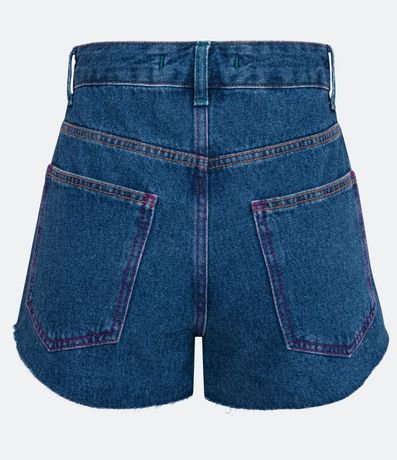 Short Cintura Alta en Jeans con Barra de hilo y Pespuntes de Fijación 6