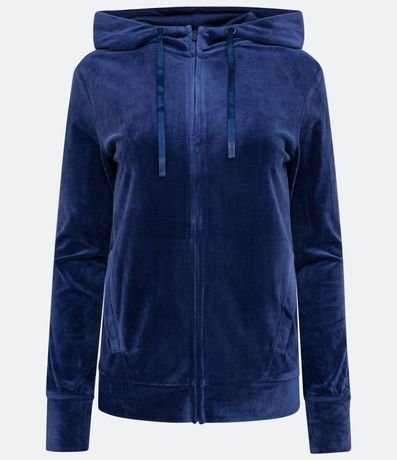 Campera Básica en Plush con Bolsillo Incorporado 7