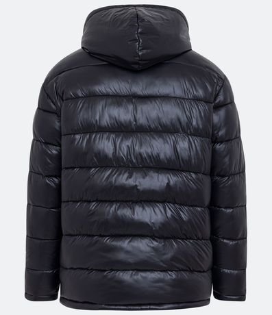 Campera Puffer en Poliamida con Gajos y Forro de Sherpa 10