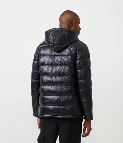 Campera Puffer en Poliamida con Gajos y Forro de Sherpa 5