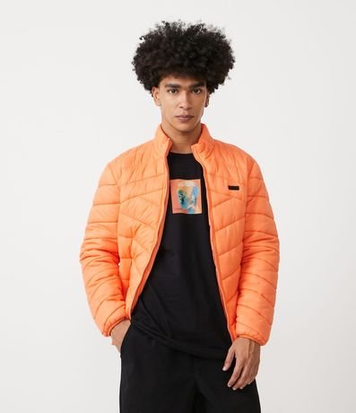 Campera Ultraligera en Poliamida con Textura Enviesada