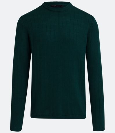 Suéter en Viscosa con Textura en Rayas Verticales 5