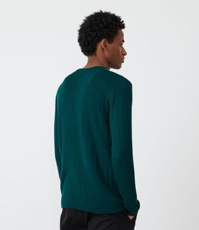 Suéter en Viscosa con Textura en Rayas Verticales 3