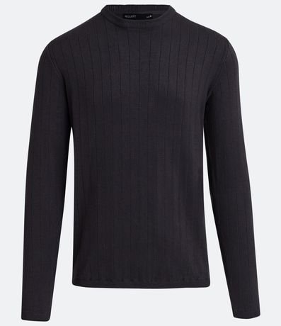 Suéter en Viscosa con Textura en Rayas Verticales 5